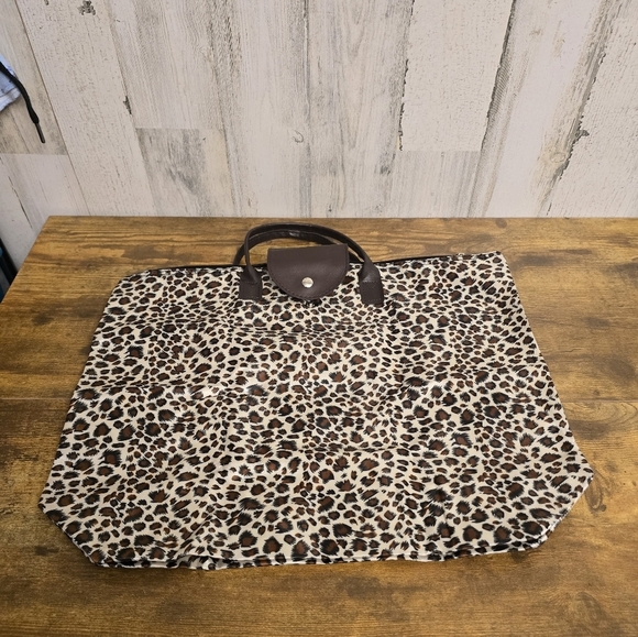 Foldable travel Leopard tote bag unbranded - Picture 5 of 10